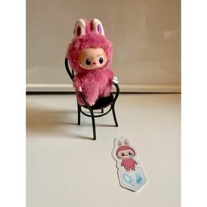 Authentic Pin for love Lububu plush letter : Q Popmart V4